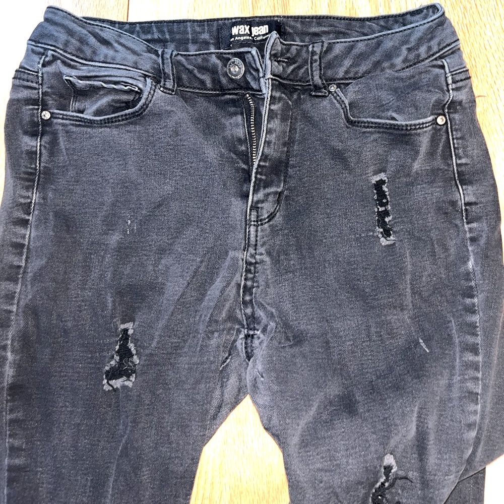 Wax Jean brand jeans, torn style size 5